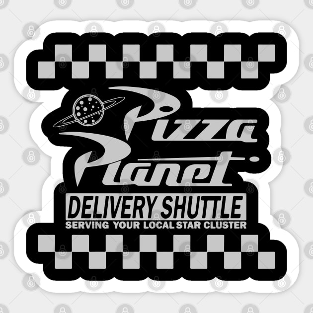 Pizza Planet Tribute - Fan Movie Theater Pizza Planet Movie Tribute - Pizza Planet best Tribute and Designs Piza Pitza Pitsa Planet Tribute - Pizza Lover Pizza Slice - Pizza and Chill Sticker by TributeDesigns